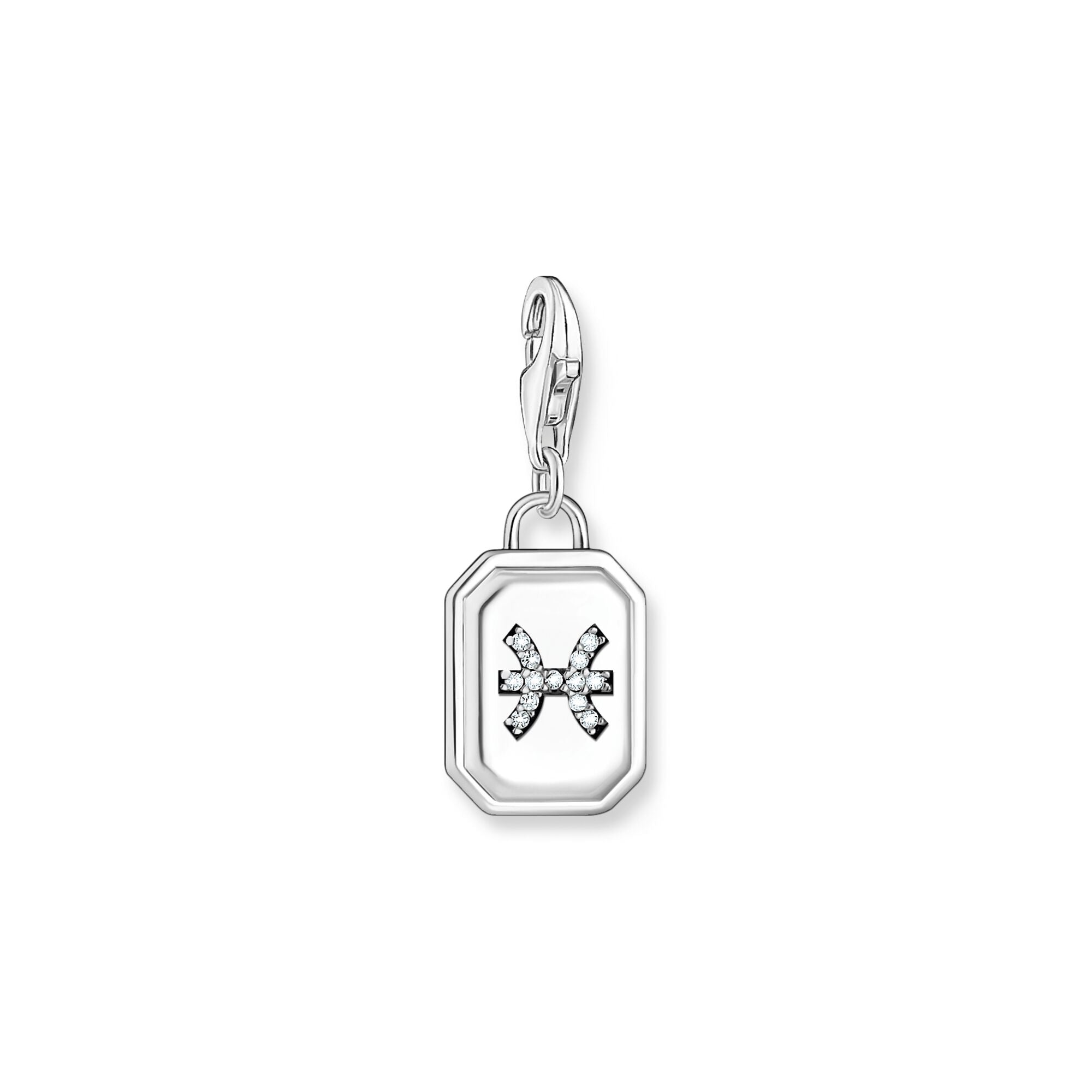 THOMAS SABO Charm Pendant Pisces Zodiac Sign Silver