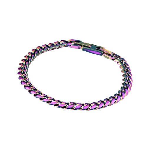 Blaze stainless rainbow bracelet