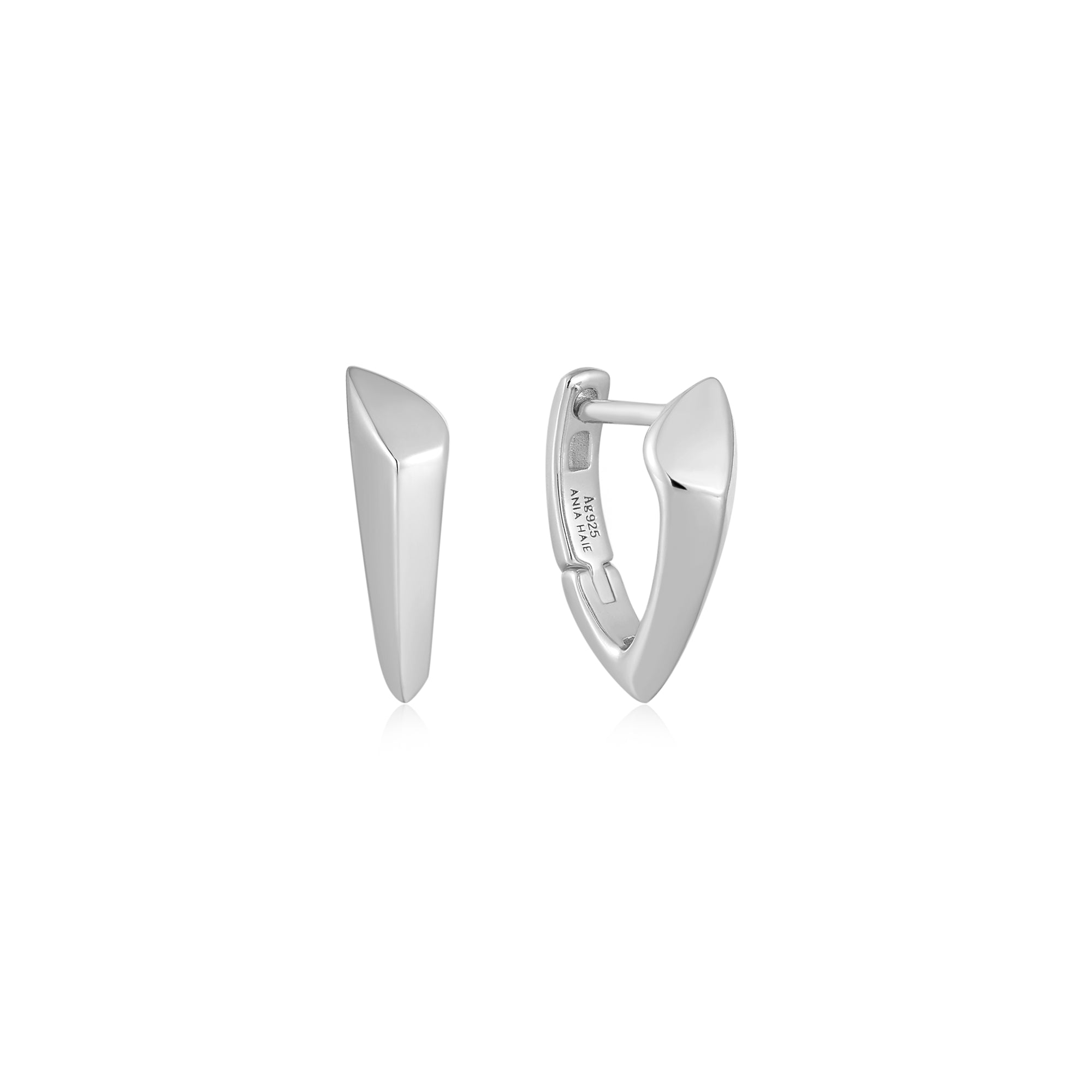 Ania Haie Silver Arrow Huggie Hoop Earrings