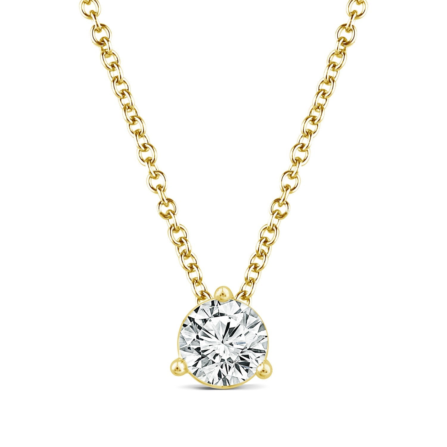 2.00ct Lab Grown Diamond Necklace in 18ct Yellow Gold