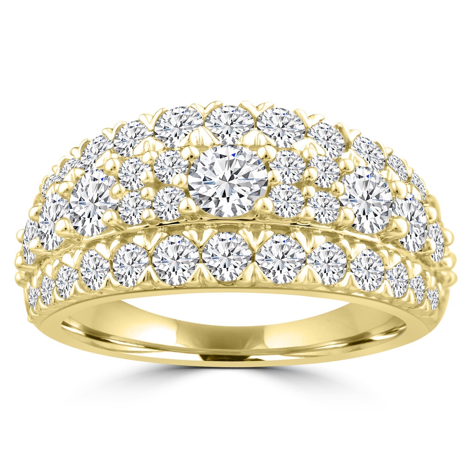 1.95ct Lab Grown Diamond Ring in 18ct Yellow Gold