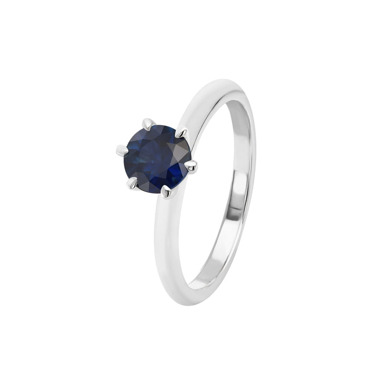 Australian Sapphire Hazel Ring with Blue Sapphire